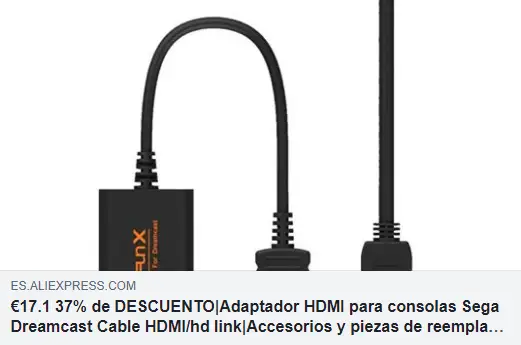 Preview del artículo HDlink Bitfunx cable de Dreamcast en Ali-Express