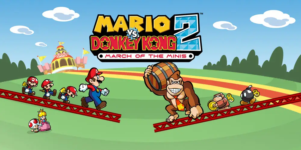 Panorámica tributo del juego Mario VS Donkey Kong 2, March of the minis, para Nintendo DS