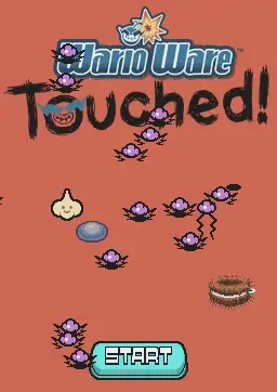 Captura de pantalla de título "WarioWare Touched" en Nintendo DS