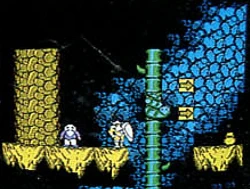 Captura de pantalla de la versión cancelada de Black Tiger en Nintendo NES